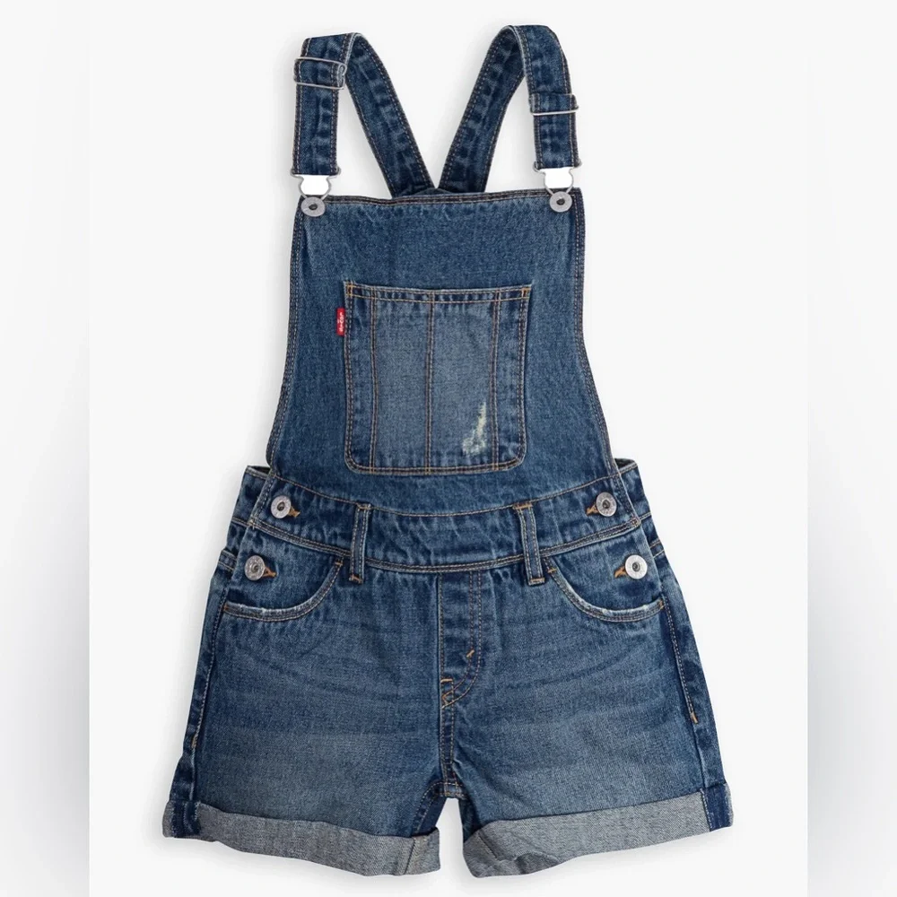 Levi’s Big Girls Denim Shortall‎ 14 Reg